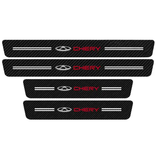 [PAGUE 1 LEVE 4] Protetor Soleira Personalizado Universal Para Carro Carfiber™ + Brinde Grátis