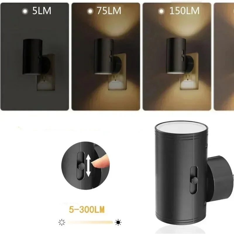 Luz Noturna Regulável de Tomada