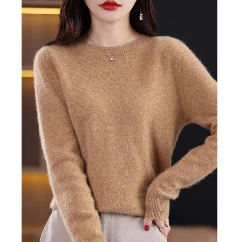 Suéter Feminino Basic Confort 100% Merino Wool