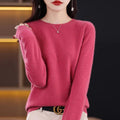 Suéter Feminino Basic Confort 100% Merino Wool