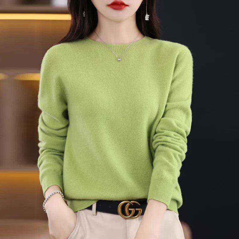 Suéter Feminino Basic Confort 100% Merino Wool