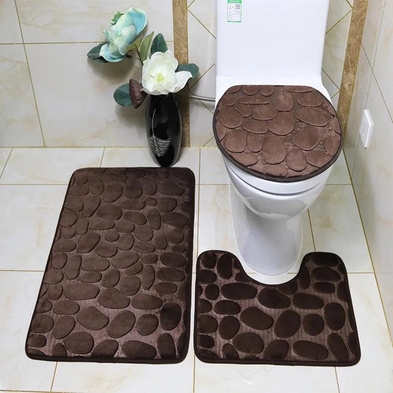 Kit Tapetes Para Banheiro