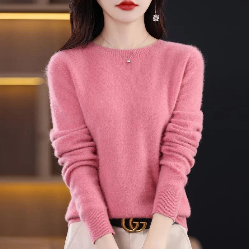 Suéter Feminino Basic Confort 100% Merino Wool
