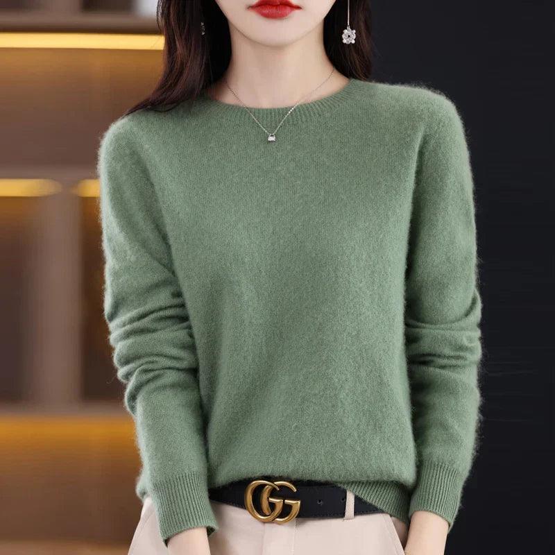 Suéter Feminino Basic Confort 100% Merino Wool