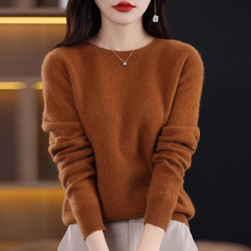 Suéter Feminino Basic Confort 100% Merino Wool