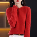 Suéter Feminino Basic Confort 100% Merino Wool