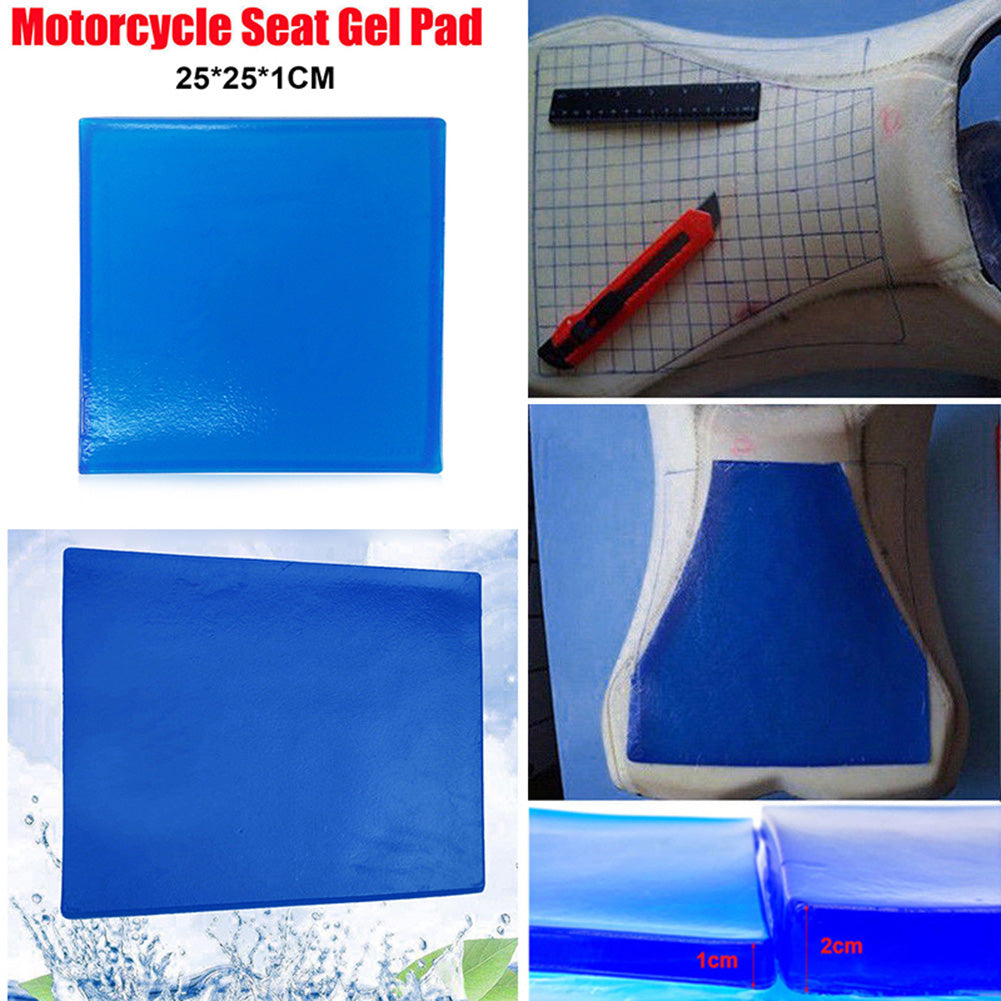 Motorcycle Seat Gel Pad Shock Absorption Mat Motorbike Scooter Comfortable Soft