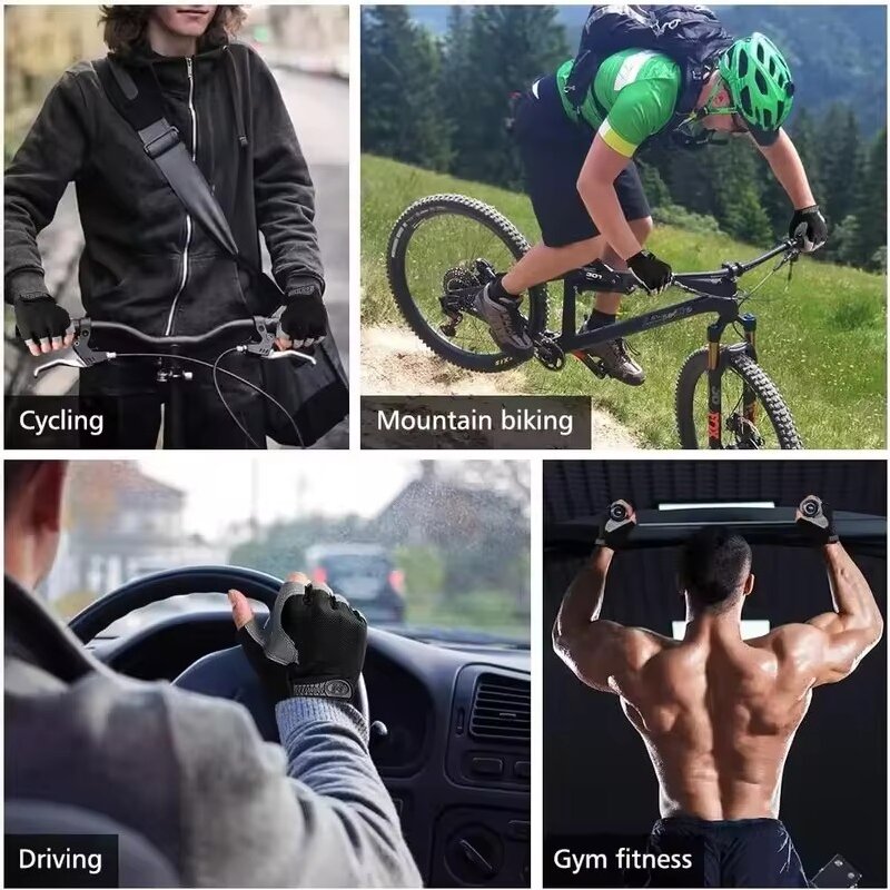 Unisex Sports Half Finger Gloves for Outdoor Cycling And Mountaineering Breathab