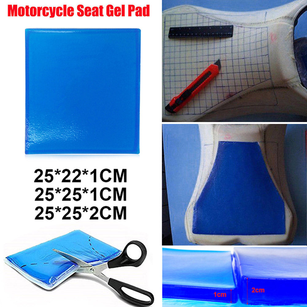 Motorcycle Seat Gel Pad Shock Absorption Mat Motorbike Scooter Comfortable Soft