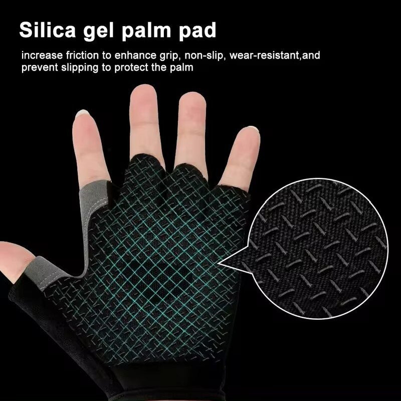 Unisex Sports Half Finger Gloves for Outdoor Cycling And Mountaineering Breathab