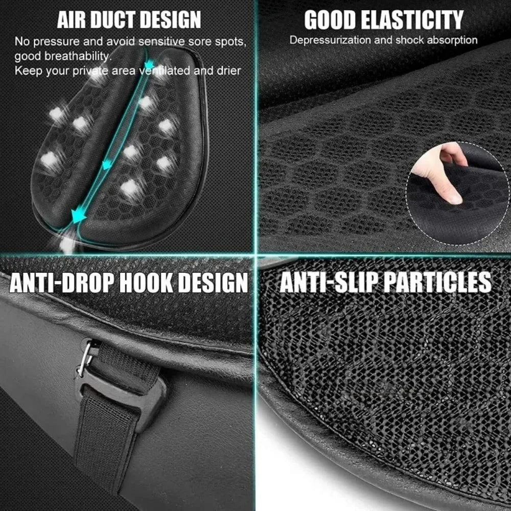 Motorcycle Seat Cushion 3D Honeycomb Anti-slip Motorcycle Gel Seat Cushion Moto