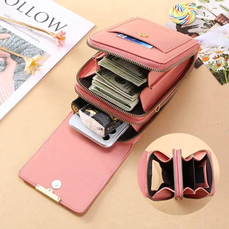 Bolsa Crossbody em Couro Legítimo (porta celular)  + FRETE GRÁTIS