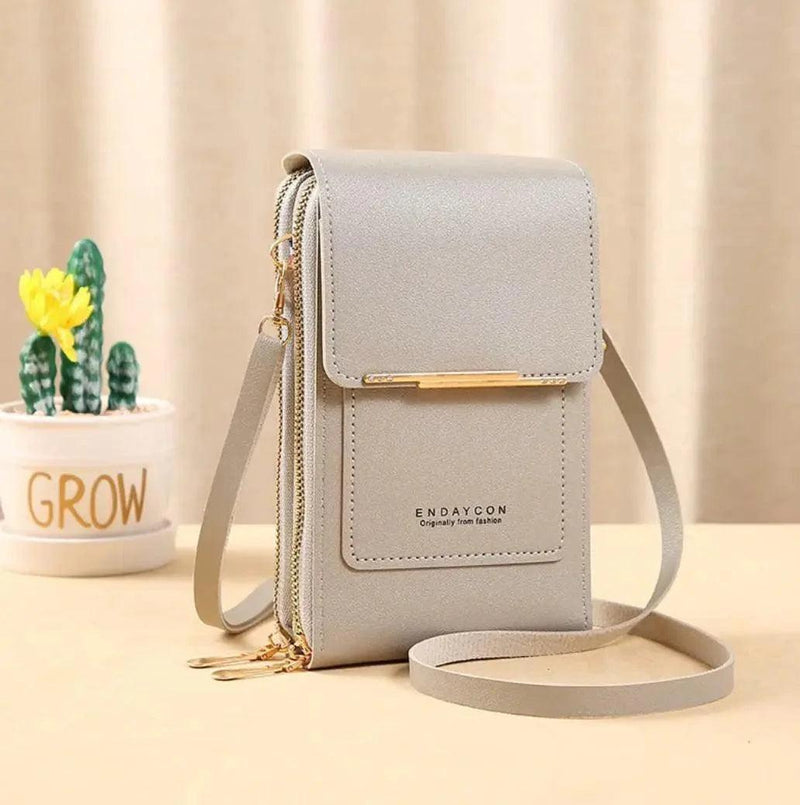 Bolsa Crossbody em Couro Legítimo (porta celular)  + FRETE GRÁTIS