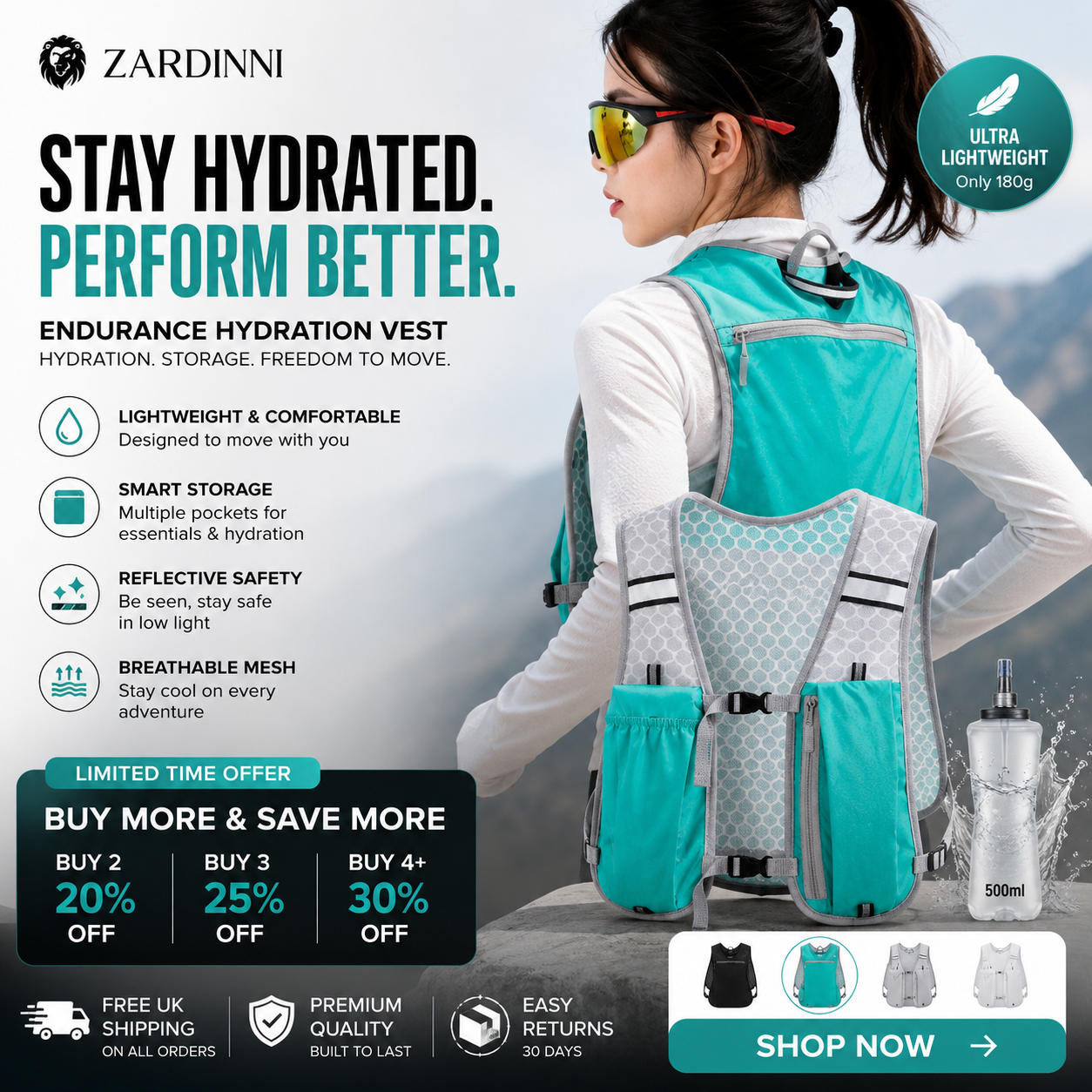 Endurance Hydration Vest Zardinni